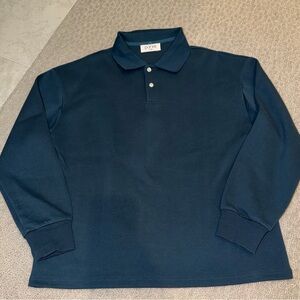 PARKE WOMENS SMALL Dark Blue Polo Shirt